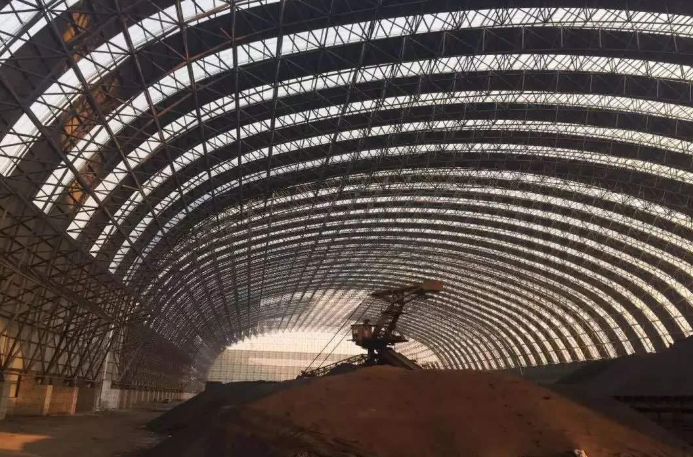 高邮概述原料场封闭技术的特点和类型